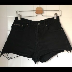 Vintage 90s CK Calvin Klein high rise jean shorts